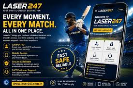 Lazer247 cricket betting app on a mobile phone
